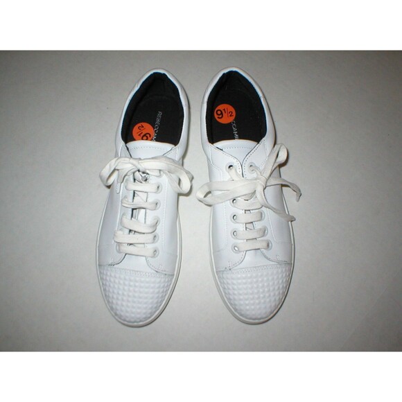 New Womens Shoes Fashion Casual Sneakers 9 White Leather Studs Rebecca Minkoff - Picture 1 of 7